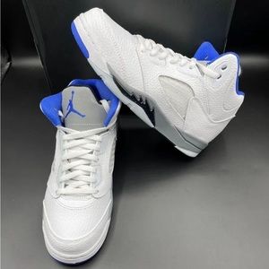 New Nike Air Jordan 5 Retro ‘White Stealth 2021’ PS Size 3Y - 440889-140